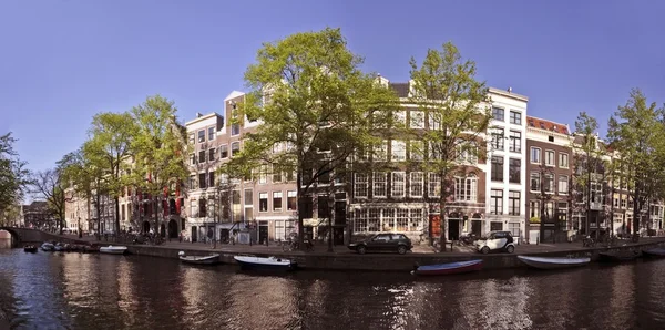 Panoramatický pohled z innercity Amsterdamu v Nizozemsku — Stock fotografie