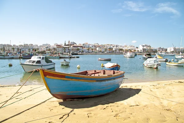 Hafen von lagos an der algarve in portugal — Stockfoto