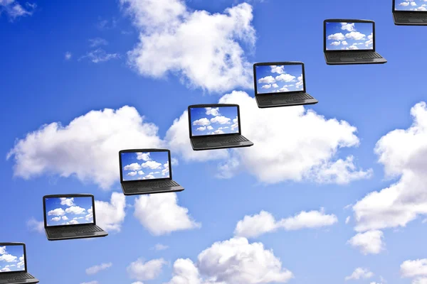 Cloud computing teknik koncept — Stockfoto