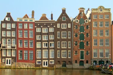 City scenic from Amsterdam in the Netherlands clipart