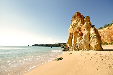 Beautiful southcoast in the Algarve in Portugal clipart