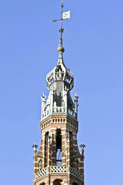 Medieval tower Magna Plaza in Amsterdam the Netherlands — Stock Photo, Image