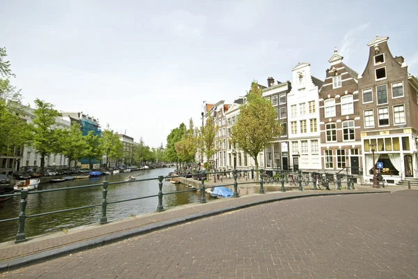 Město malebné z Amsterdamu v Nizozemsku — Stock fotografie