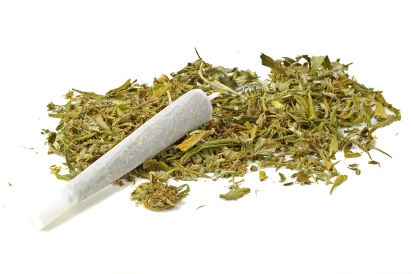 Marihuana joint with marihuana — Stock Photo, Image