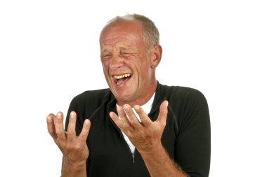 adam umutsuzluk içinde el hareketi