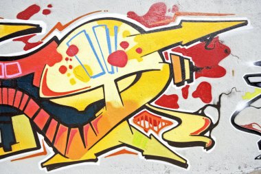 Graffiti in Lisbon Portugal clipart