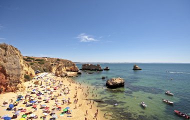 algarve Portekiz lagos yanında turizm