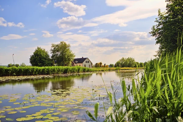 River Gein in summertime in the Netherlands — Stock Photo, Image