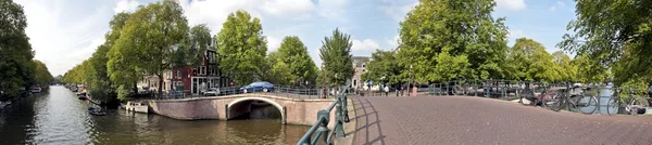 Panorama aus amsterdam innerstadt in den Niederlanden — Stockfoto
