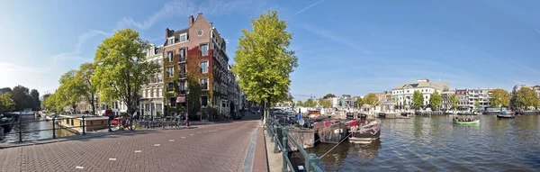 Panorama z innercity Amsterdamu v Nizozemsku — Stock fotografie
