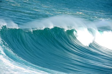 Incredible huge wave at the atlantic ocean