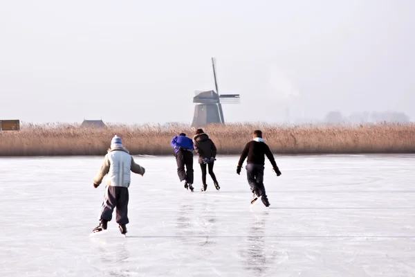 Inverno nos Países Baixos — Fotografia de Stock