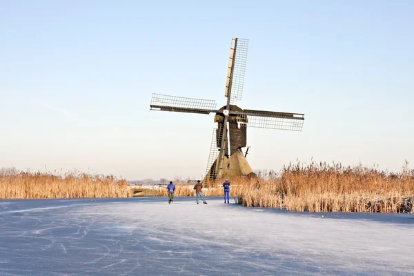 Vinter i Nederländerna — Stockfoto