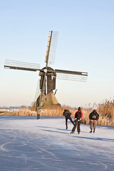 Vinter i Nederländerna — Stockfoto