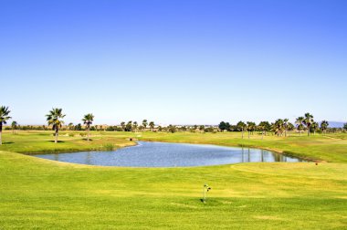 Golf course in the Algarve Portugal clipart