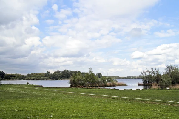 Hollanda kırsal manzara tipik duth — Stockfoto