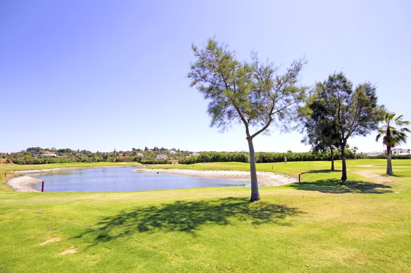 Campo de golf en el Algarve Portugal — Foto de Stock