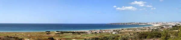 Panoráma táj: Lagos Algarve Portugália — Stock Fotó