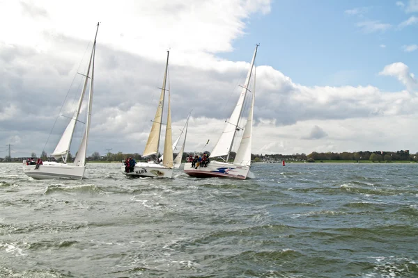 Navegando en el IJsselmeer en los Países Bajos — Foto de Stock