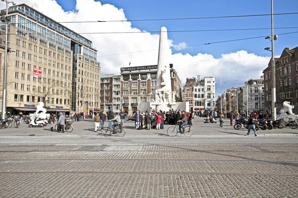 Damsquare v Amsterdamu v Nizozemsku — Stock fotografie