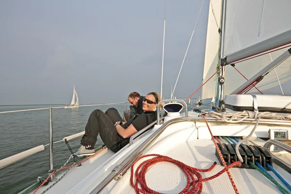 Sailing on the IJsselmeer in the Netherlands — Stock Photo, Image
