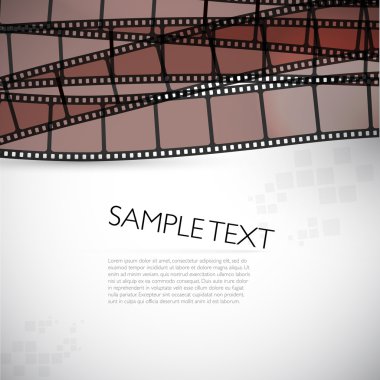 Filmstrip vector background clipart