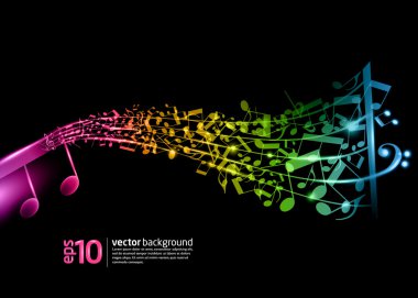 Vector saxophone - music background clipart