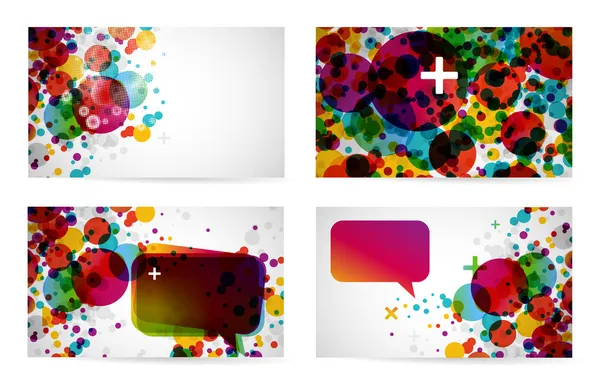 Abstract business card templates 1 — Stock Vector