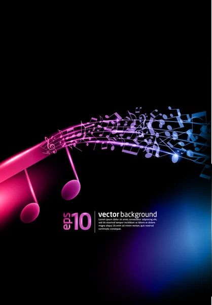 Saxofón vectorial - fondo musical — Vector de stock