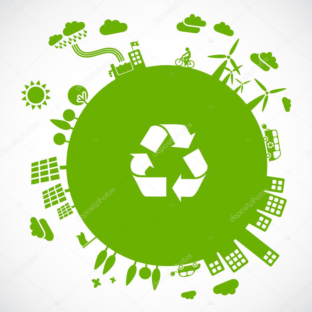 Green earth - sustainable development concept