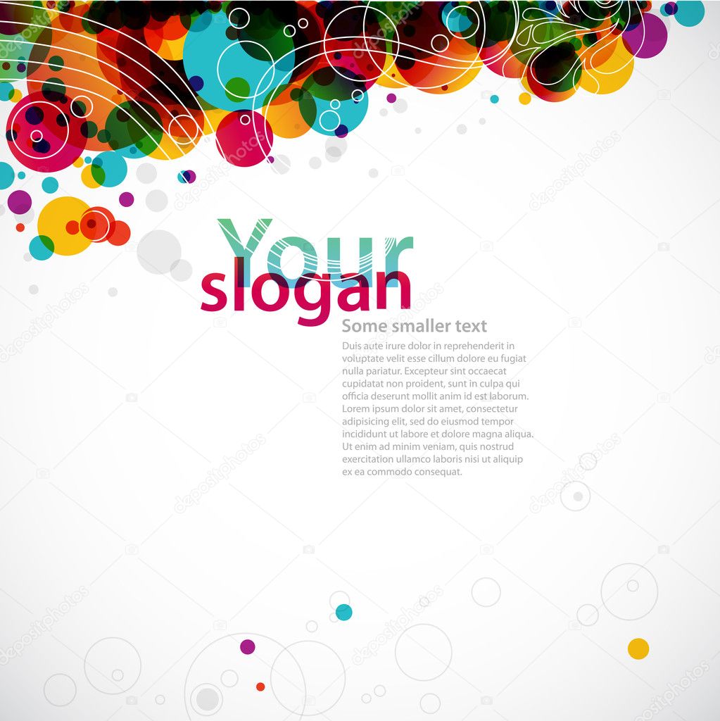 Abstract circle background - corporate brochure
