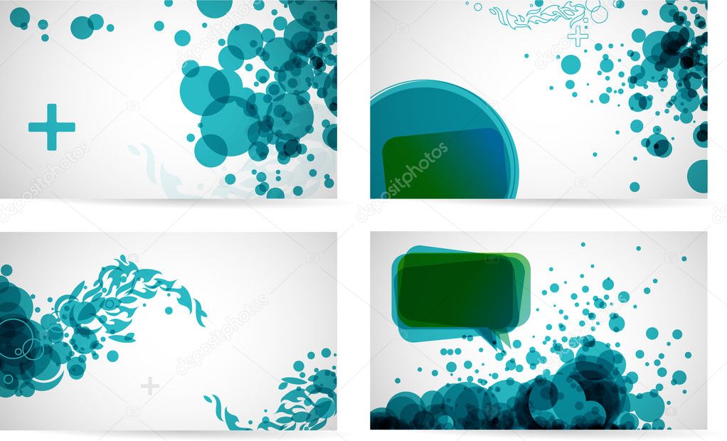 Abstract business card templates 1