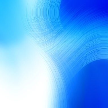 Blue abstract design