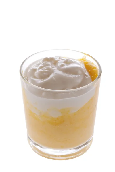 Mandarine yogurt — Stock fotografie