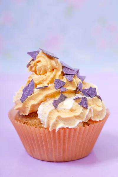 Narancs rózsaszín cupcake — Stock Fotó