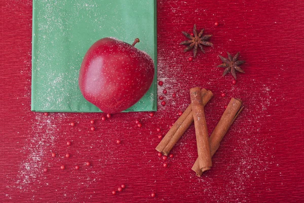 Anis vánoční jablko a skořice — Stock fotografie