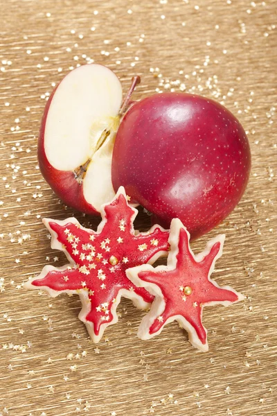 アップルのクリスマス クッキー — ストック写真