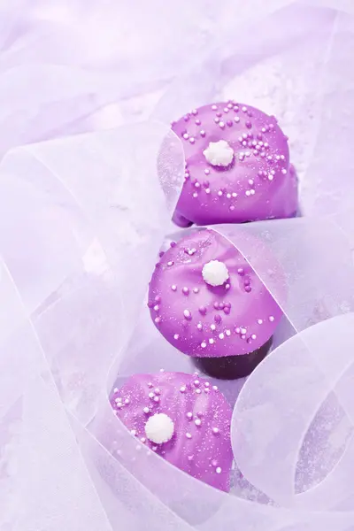 핑크 웨딩 tartlet 배열 한다 — 스톡 사진