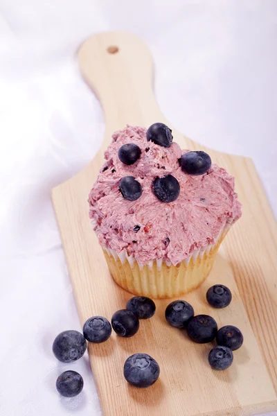 Blueberry cupcake — Stock Photo, Image