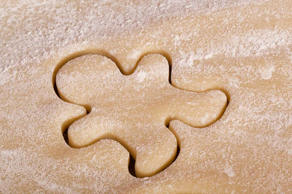 Cortar galletas de jengibre hombre —  Fotos de Stock