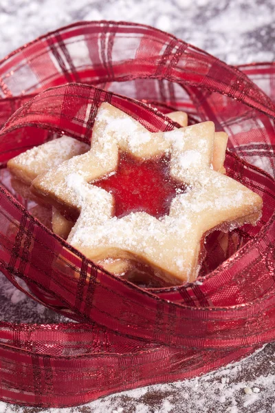 Marmellata biscotti stella di Natale — Foto Stock