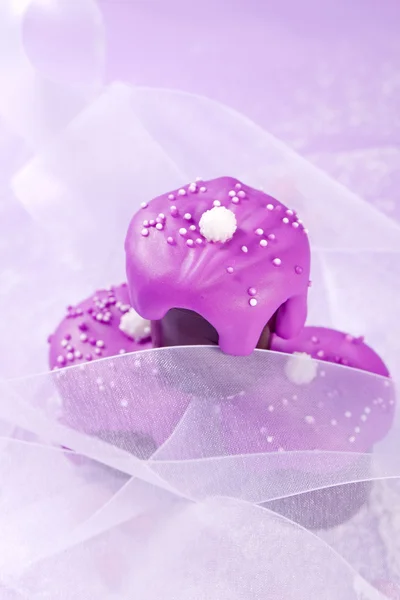 Pink wedding tartlet — Stock Photo, Image