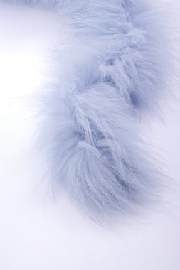 Blue fur stole clipart