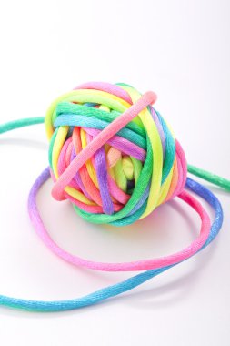 Colorfull woolen yarn clipart