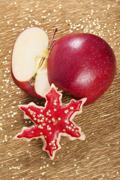 Ciasteczka świąteczne jabłko — Zdjęcie stockowe