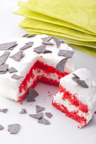 Vörös bársony torta — Stock Fotó