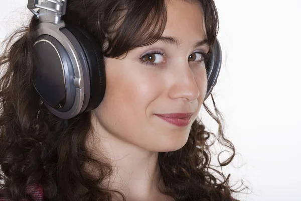 Dziewczyna słuchająca muzyki — Zdjęcie stockowe