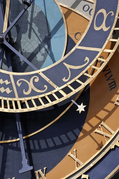 Dettaglio dell'orologio astronomico, Praga — Foto Stock