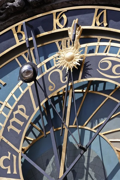Detail van de astronomische klok, Praag — Stockfoto