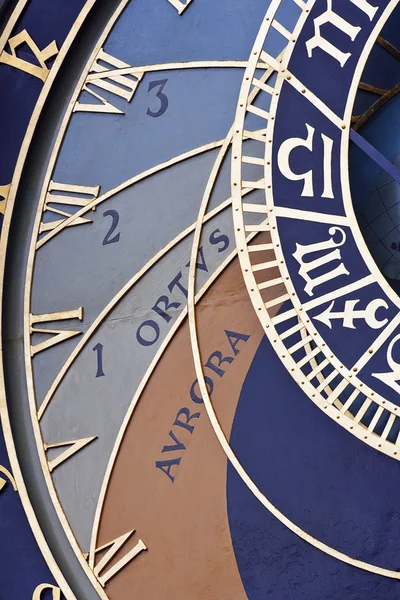 Szczegóły zegar astronomiczny, Praga — Zdjęcie stockowe